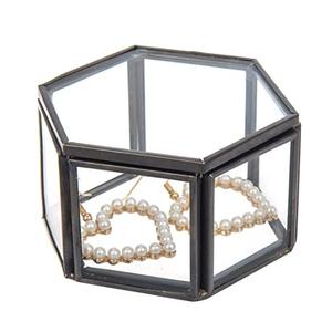 Boîte cadeau de rangement pour accessoires de décoration de la maison Boîte à bijoux en forme de cœur finie en or rose Boîte contenant des marchandises pour la maison - Product Image 6