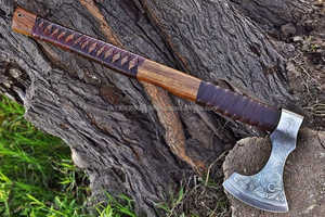Factory Price Industrial Multi-purpose Use Silver Damascus Steel <b>Handle</b> Tomahawks High Quality Most Popular Design Damascus <b>Axes</b> - Product Image 6
