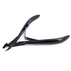 Coupe-cuticules professionnels en acier inoxydable, robustes et durables, à ouverture large pour ongles épais, manucure, pédicure, noir - Product Image 1