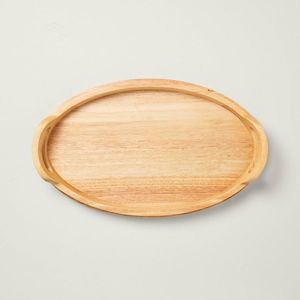 Bandeja redonda personalizable de madera de acacia para servir para cocina, hogar u Hotel, vajilla de estilo clásico para fiesta o ser de comida - Product Image 6