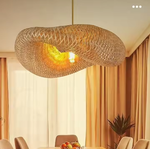 Lámpara de bambú VIET FARGIMEX-¡Belleza hecha a mano para un hogar acogedor y ecológico! - Product Image 1