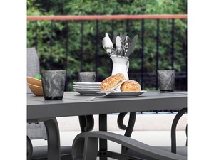Juego de Mesa de Comedor con Sillas de Jardín Cómodas, Modernas y Resistentes de Hierro Fundido para Patio, Sala de Estar, Exteriores, Hotel, Villa, Hospital - Product Image 2