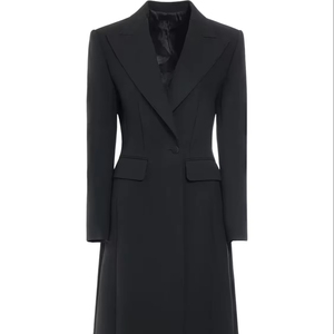 2025 Spring And Autumn New Style Temperament Slim Fit Ladies Skirt Style Women's One Button Mid Length Suit Coat - Product Image 1