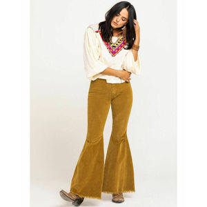 Top Ricamato in Stile Bohémien per Donna Free People, in Lino Popeline, Disponibile nelle Taglie S, XS, XL per Primavera/Estate e Autunno - Product Image 3