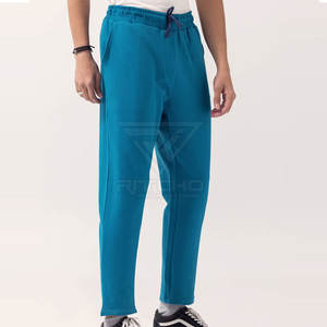 Pantalons pour hommes de haute qualité, logo personnalisé, coupe droite, décontractés, légers, taille élastique, taille personnalisée, 100% coton, séchage rapide - Product Image 4