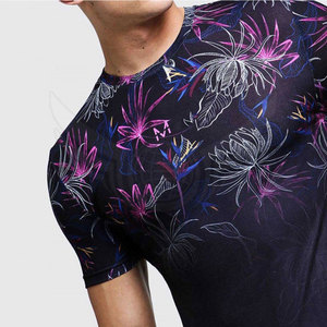 Camiseta de sublimación de gran tamaño de alta calidad, camiseta de sublimación de poliéster de color sólido para hombre - Product Image 3