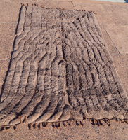 Gris doux fait à la main marocain Beni Mrirt laine tapis tissé à la main marocain tapis berbère fait à la main OEM