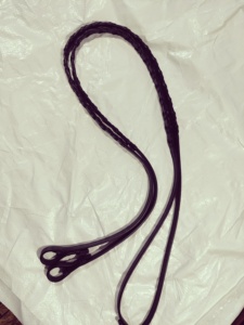 Rênes de cheval demi-corde en cuir de haute qualité meilleure vente d'équipement d'équitation avec boucle - Product Image 3