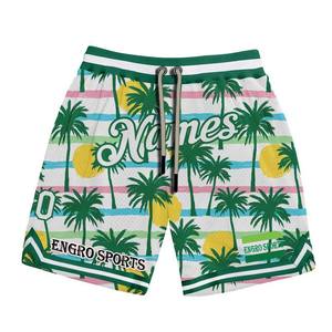 Pantalones Cortos de Baloncesto con Logotipo Personalizado, Sublimación, Diseño de Letras Hip Hop, Pantalones Cortos de Malla para Hombre, Solo Pantalones Cortos de Baloncesto, Calidad Superior - Product Image 1