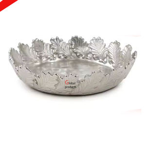 Tazón dorado para servir ensaladas y comida de acero inoxidable de metal de calidad estándar con soporte plateado para bar y restaurante de hotel - Product Image 5