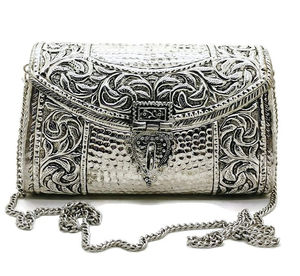 Bolso de mano de noche de hierro Bolsos de accesorios de moda de mujer de calidad con bolso de mano de estilo elegante del fabricante indio - Product Image 6