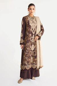 Robes de soirée longues et lourdes pour femmes musulmanes, à une épaule, style A, ornées de perles, pour fiançailles, en tulle naturel respirant - Product Image 6