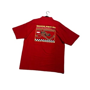 Camiseta Polo Negra de Carreras, Personalizada para Fanáticos de Carreras, Camiseta Polo 3D para Equipos de Carreras, Camiseta Polo para Motociclistas - Product Image 5