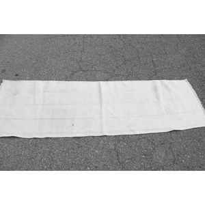 Tapis turc 2x6,4 pieds, tapis vintage, tapis en laine blanc patchwork - Product Image 3