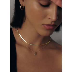 Collier tendance en forme de goutte d'eau plaqué or rose, platine et rhodium, orné de zircon, opale, diamant, quartz et perle, idéal pour les fiançailles - Product Image 2