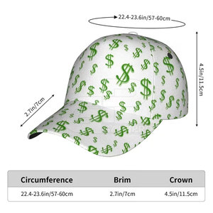 Active Dollar Sign Trucker Hat Lightweight Comfortable Mesh Design Ideal For Outdoor Wear Travel Daily Activities - Product Image 4