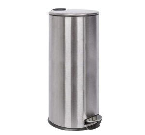 Garbage Waste Storage Bin Tin Best Selling Cylindrical Shape Silverware Galvanized Waste Bin From India - Product Image 1