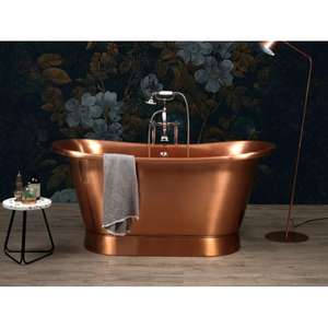 Bañeras de cobre antiguas hechas a mano con acabados lujosos y diseños duraderos para actualizaciones de baño de estilo vintage - Product Image 6