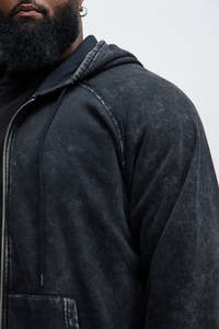 New Street Homme Hiver À Capuche Slim Fit Broderie Colorblock Satin-Doublé À Capuche Cordon Survêtement Joggers Respirant Rue - Product Image 3