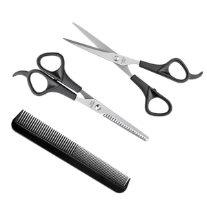 Kit de ciseaux de coiffure professionnels en acier inoxydable 2026 avec manche en plastique, 6,5 pouces, meilleure qualité, fabriqué au Pakistan - Product Image 1