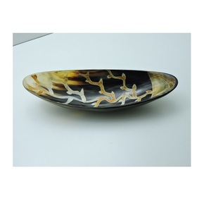 Bol à salade en porcelaine super fine, prix économique, avec un design en corne de buffle polie, pour les fêtes, plat à mélanger - Product Image 1
