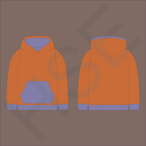 Sweat-shirt à capuche bicolore tendance, confortable et décontracté pour tous les jours - Product Image 6