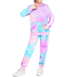 Venta al por mayor de fábrica de proveedores 2 uds para niños ropa personalizada niños cremallera chándales precio barato niños chándales para niñas - Product Image 1