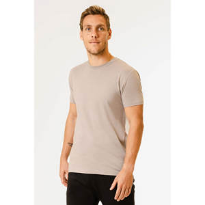 T-shirt homme col rond manches courtes col rond manches courtes coton peigné T-shirt homme - Product Image 6