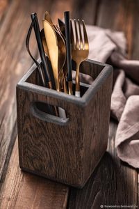 ที่วางช้อนไม้ขัดเงาสำหรับการทำอาหารที่ไม่เลอะเทอะและเคาน์เตอร์ครัวที่เรียบร้อย ที่วางช้อนไม้สำหรับการทำอาหารทุกวัน - Product Image 3