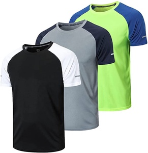 Men's T-Shirt Spandex/Polyester <b>V</b>-Neck Short Sleeve Regular <b>Fit</b> Breathable Quick Dry - Product Image 5