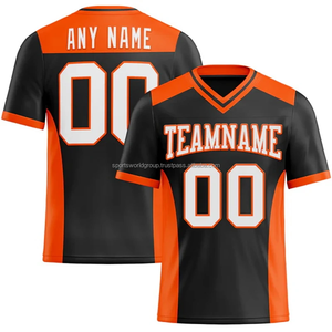 2025 Custom American Football Jersey Black White Men Women Kids Personalized Printed Team Name Number American Football Uniform - Product Image 5