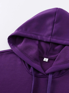 Fabrication de pulls à capuche surdimensionnés à épaules tombantes poids lourds sweats à capuche imprimés personnalisés pour hommes de haute qualité - Product Image 3
