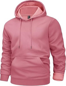 Ventes en gros de sweats à capuche vierges pour hommes, en coton molletonné de qualité supérieure 500 GSM, design uni, fabricant OEM et ODM, commandes personnalisées directes - Product Image 6