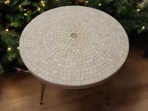 Table d'appoint en mosaïque éblouissante: Art irisé-Table basse bleue-Table d'appoint-Décor de salon-Cadeau - Product Image 3