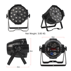 ไฟ <span class=keywords><strong>LED</strong></span> Zoom <span class=keywords><strong>Par</strong></span> 18x18W RGBWA+UV สำหรับงานดีเจ ดิสโก้ แสงเวที เหมาะสำหรับงานปาร์ตี้ ไนท์คลับ - Product Image 3