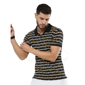 Men's for Shirt <b>Classic</b> Collar Short Sleeve Knitted Spandex/Polyester Moisture Wicking Quick Dry Print Customizable Options - Product Image 6