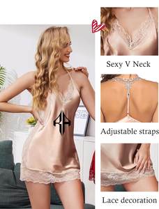 Ropa de mujer de talla grande de alta calidad Premium, ropa de dormir para mujer, logotipo personalizado, patrón sólido, servicios OEM/ODM para la temporada de primavera - Product Image 6