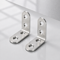 GUIDI Support d'angle en L en acier inoxydable robuste, plaque de connexion à 90 degrés, fixation pour meubles