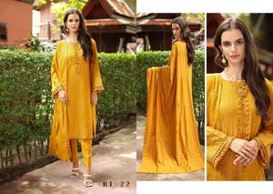 Vestidos de piel de melocotón bordados para mujer paquistaní precio al por mayor ropa de invierno pakistaní vestido de Salwar kameez para mujer - Product Image 5