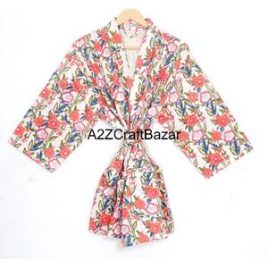 Vestido Casual Ligero, Ecológico, Lavable, de Algodón Puro, Cuello en V, Estilo Túnica Midi, con Borlas, Estampado Floral Bohemio, Manga Corta - Product Image 1