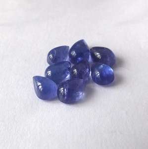 Cabochon en forme de poire en tanzanite bleue naturelle coupe 3x5mm pierre précieuse en vrac pour bijoux - Product Image 3