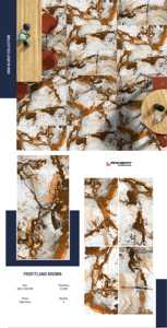 Azulejos de porcelana pulida Premium de 600x1200mm, características antideslizantes resistentes al desgaste, diseño de granja para paredes, pisos hechos en la India para - Product Image 3