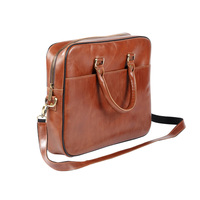 Sac à main de bureau en cuir véritable personnalisable, durable, grande capacité, imperméable, antichoc, avec logo en relief, sacs pour ordinateur portable de créateur