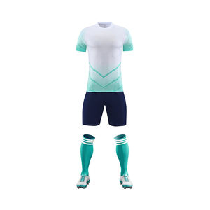 Diseño personalizado y logotipo de alta calidad uniformes de fútbol equipo club de fútbol 100% poliéster fútbol conjunto completo de hombres y mujeres uniforme de fútbol - Product Image 3