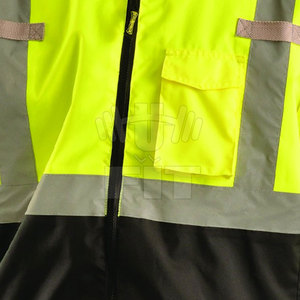Vestes de travail d'hiver imperméables réfléchissantes haute visibilité personnalisables pour hommes Équipement de sécurité extérieur haute visibilité avec logo personnalisé - Product Image 6