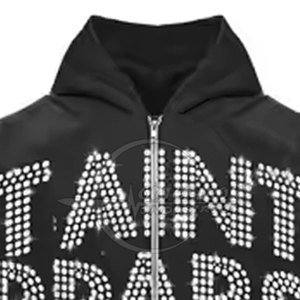 Men's Fashion Acid Wash Rhinestone Tracksuit Different Color Casual Winter Wear with Rhinestone <b>Detail</b> Men's Track Suit - Product Image 4