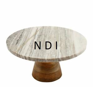 แท่นเสิร์ฟเค้กปาร์ตี้งานแต่งงานสุดหรูโต๊ะสำหรับเลี้ยงอาหารค่ำทำจากโลหะและหินอ่อนมีประสิทธิภาพในการตกแต่งด้วยต้นทุน - Product Image 1