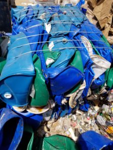 Heavy duty HDPE blue <b>drums</b> flakes available for <b>plastic</b> extrusion and manufacturing supply - Product Image 1