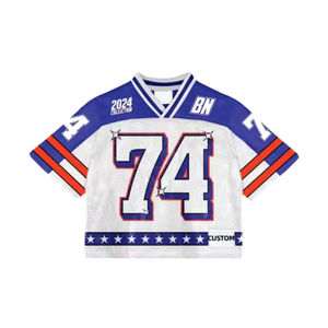 2025 malla sublimación impresión alta calidad fútbol nuevo diseño OEM camiseta de fútbol diseño personalizado hombres Jersey fútbol De Boxy Jersey - Product Image 4