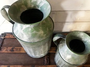 Decoración de granja moderna, jarrón de lata de leche galvanizado, centro de mesa de hierro rústico para boda, hogar, arreglo floral hecho a mano - Product Image 5